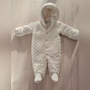 Polo Ralph Lauren Baby Quilted Hooded Barn Bunting Snowsuit Cream 9M